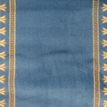 Golden acanthus border on blue background